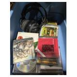 Music CDs and Headphones Lot