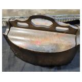 Wooden Container With Sewing Supplies