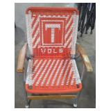 Vintage aluminum folding chair