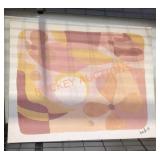 Floral printed painting 24in H x 30in W