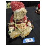 Santa Boyd Bear and Santa Head Ornaments