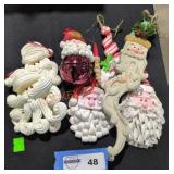 Santa Head Ornament Lot