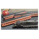 HO Scale Diesel Locomotive and Passenger Cars