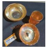 Vintage Jeanette Carnival Glass - Qty 3