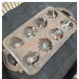 Cast Iron Fruit and Veggies Mold Pan