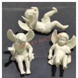 angel figurines - Qty 3