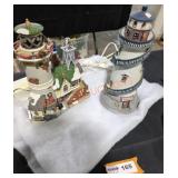 Christmas Village Lighthouses - Qty 2