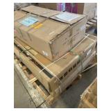 46.5 in W Glass Shower Door, 36x48 Shower Base,