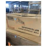 Storage Bench, White Bathtub