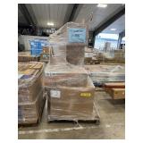 Cottage full white wall cabinets