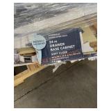 Lighting,  24in. Drawer Base Cabinet, Post Hole