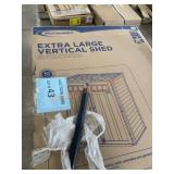 Extra Large Vertical Shed 106 Cubic Feet