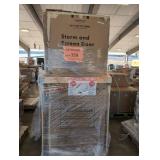 Storm Doors & Pantry Cabinet Pallet Lot