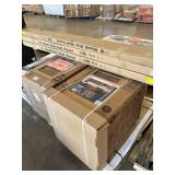 Slat Wall Panels, Base Cabinets, Area Rug