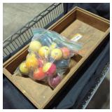 Pool Balls In Wooden Tray