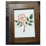 Vintage Velvet Stencil Painting By E. Daniels