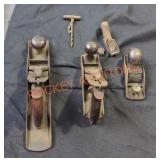Vintage hand block planes lot