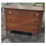 Metal dresser 40in W x 35in H on wheels