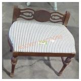 Small cushioned bench