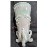 Opalescent Footed Vase