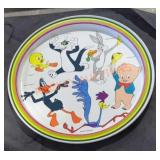 Looneytoons metal plate & Pyrex lot