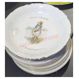 Holly hobbie porcelain plates lot