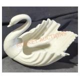 Ceramic swan dish