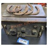 Vintage Tabletop Radio with 4 Horse Shoes