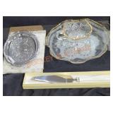 Vintage assorted serving items