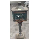 Vintage cast iron mailbox