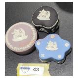 Wedgewood jewelry boxes lot - Qty 3