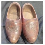 Traditional French wooden clogs