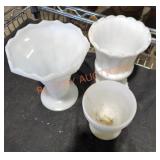 Milk Glass Lot