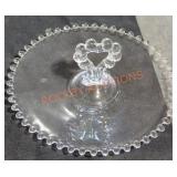 vintage Imperial Glass Candlewick Plate