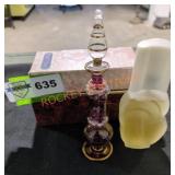 Egyptian Hand Made Glass Perfume Bottle with