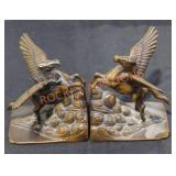 Cast iron Pegasus book holders - Qty 2