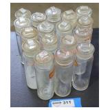 Vintage spicemen glass container