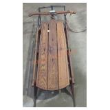 Vintage flexible flyer wooden sled