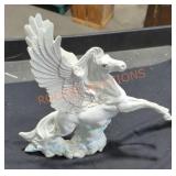 Ceramic Pegasus statue
