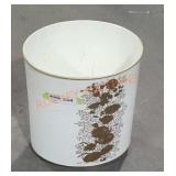 Painted Tin trash can