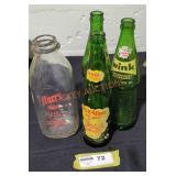 Vintage beverage bottles