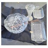 Crystal glassware lot