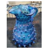 Blue Fenton Glass Vase