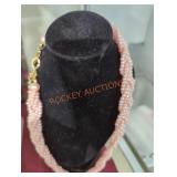 Pink Beaded Necklace