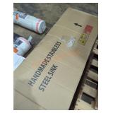 Handmade stainless steel sink