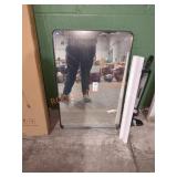Black Metal Frame Mirror