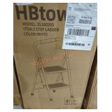 Hb tower 2 step ladder white