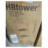 Hb tower 2 step ladder white