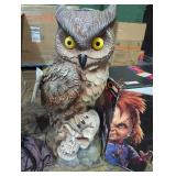 2.5 ft led owl and skull
