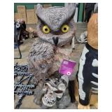 2.5ft LED Owl and Skull